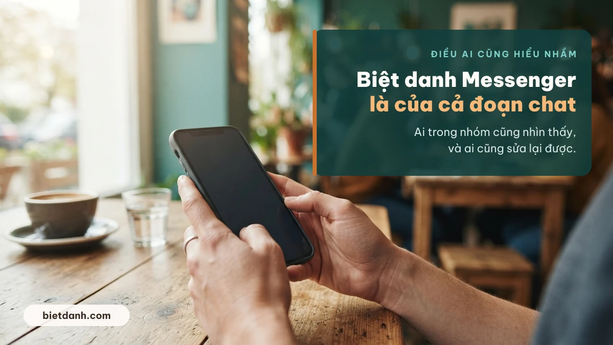 Đặt biệt danh cho bạn thân trên Messenger, cả đoạn chat đều nhìn thấy