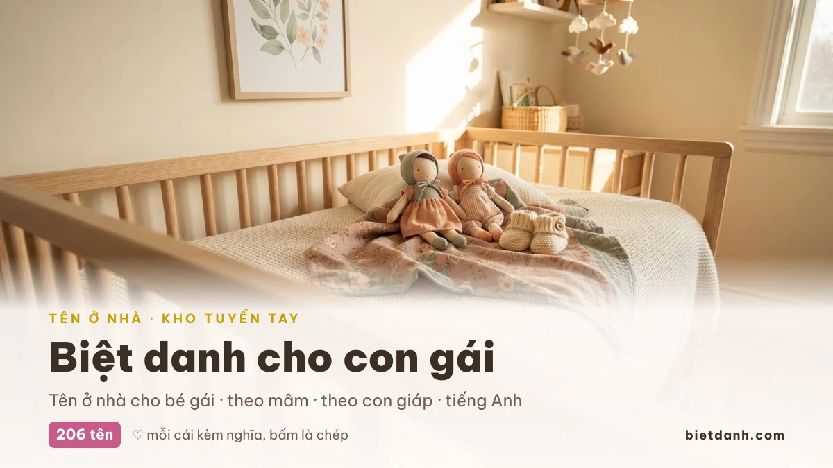 Biệt danh cho con gái và tên ở nhà cho bé gái